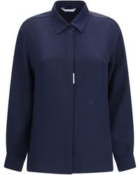 Max Mara - Geranio Crepe De Chine Shirt Silk - Lyst