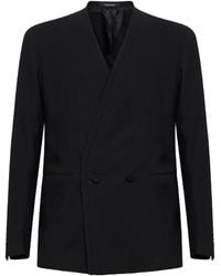 Tagliatore - Stretch Virgin Wool Blend Cannes Double-Breasted Blazer - Lyst