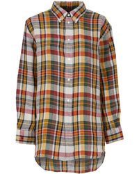 Polo Ralph Lauren - Plaid Long-sleeve Linen Shirt - Lyst
