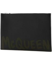 McQueen - Leather Clutch - Lyst