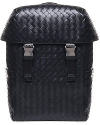 Bottega Veneta - Backpack With Intreccio Flap - Lyst