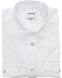 Dondup - Shirt With Pocket Cotton Elastane - Lyst