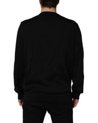 Dolce & Gabbana - Graphic Logo Crew Neck Wool Pullover Sweater Virgin Clothing - Lyst