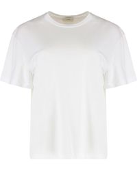TOTEME - T-Shirt Cotton Blend Lyocell T-Shirts & Jerseys - Lyst