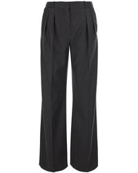 Loulou de Saison - Straight Leg Trousers Sbiru Lds Virgin Wool - Lyst