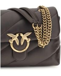 Pinko - Shoulder Bag Love Classic Marasca/Antique Calf Leather - Lyst
