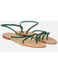 Mc2 Saint Barth - Flat Ring Sandals With Rhinestones - Lyst