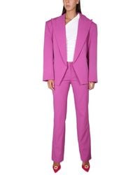 Magda Butrym - Straight-Leg Pants Wool Trousers - Lyst