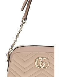 Gucci - Shoulder Bag Gg Marmont Cameo Calf Leather X Dafne Handbags - Lyst