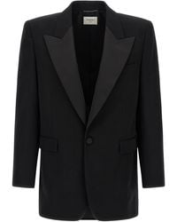 Saint Laurent - 'Smoking' Blazer - Lyst
