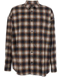 Tシャツ・カットソー JUUN.J Needle Damaged Check Loose Fit Shirts Juun.J Argyle Damage Check Shirt in Blue for Men | Lyst