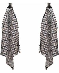 Rabanne - Chain Mail Pixel Flow Earrings - Lyst