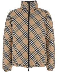 Burberry - Reversible Down Jacket With All-Over Check Motif - Lyst