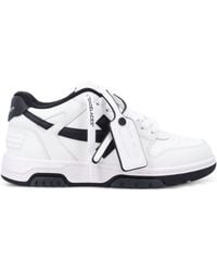 Off-White c/o Virgil Abloh - Hybrid 90S-Inspired Low-Top Sneakers With Calf Leather Finish - Lyst