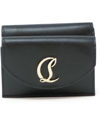 Christian Louboutin - Black Leather Loubi54 Wallet - Lyst
