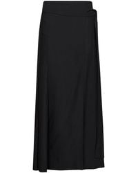 Studio Nicholson - Twill Mile Wrap-Effect Maxi Skirt - Lyst