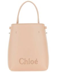 Chloé - Powder Leather Micro Chloã Sense Handbag - Lyst