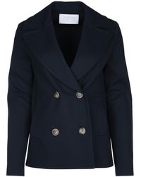 Harris Wharf London - Peacoat Diagonal Crafted With Loro Piana Fab - Lyst