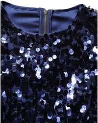 Dolce & Gabbana - Sequined Long Sleeves Crop Blouse Top Nylon - Lyst
