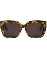 Dior - Sunglasses Square Full Rim, Coloured Havana Frame And Bordeaux Lens Misss2F26D0 Default Title - Lyst