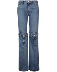 Coperni - Mid-rise Panelled Wide-leg Jeans - Lyst