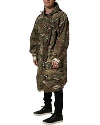 Dolce & Gabbana - Camouflage Hooded Coat Jacket Nylon Clothing - Lyst