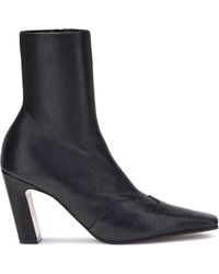 KHAITE - Nevada Ankle Boots Calf Leather Bos Taurus - Lyst