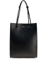 Jil Sander - Tangle Shopping Ns Calf Leather Bos Taurus Shoulder Bags - Lyst