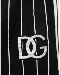 Dolce & Gabbana - Striped Dg Patch Sweatpants Pants And Cotton - Lyst