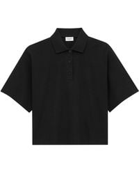 Saint Laurent - Oversized Cotton Polo Shirt - Lyst