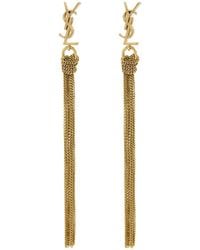 Saint Laurent - Earrings With Logo - Lyst