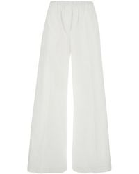 Antonelli - Cotton Pants With Elastic Waist For Elastane Trousers - Lyst