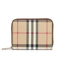 Burberry - Archive Check Zipped Small Wallet - Lyst