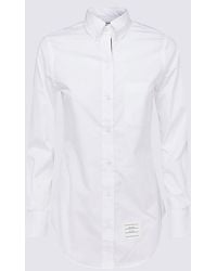 Thom Browne - White Cotton Shirt - Lyst