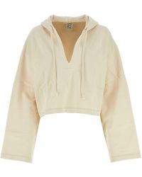 Baserange - Ivory Cotton Ordu Sweatshirt - Lyst
