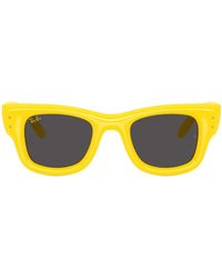 Ray-Ban - Rayban Rb4940 Wayfarer Puffer By Asap Rocky 683087 Giallo Sunglasses - Lyst