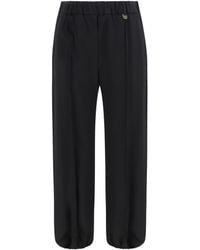 Burberry - Wool Jogging Pants Merino Ovis Aries - Lyst