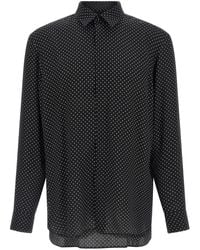 Tom Ford - Micro-Print Silk Crepe Shirt - Lyst
