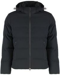 Paul & Shark - Hooded Short Down Jacket Polyester; Elastane Padded - Lyst
