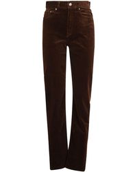 Ralph Lauren - Button Detailed Straight Leg Trousers - Lyst