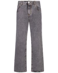 Etro - Cotton Denim Jeans With Logo - Lyst