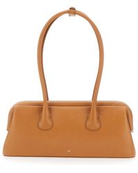 OSOI - Shoulder Bag Boat Wide Mini With Round Handles And Logo Lettering On The Front - Lyst