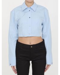 Alexander Wang - Cropped Structured Shirt - Lyst