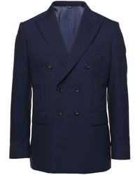 Reveres 1949 - Double-Breasted Blazer With Pointed Reverses - Lyst