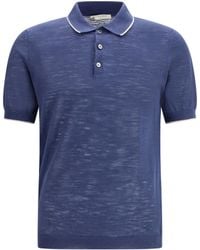 Brooksfield - Linen Blend Polo Linen; Polyester Shirts - Lyst