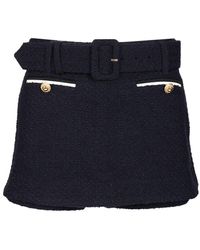 Self-Portrait - Bouclé Culottes - Lyst