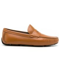 Ferragamo - Ferragamo Leather Penny Driving Loafers - Lyst