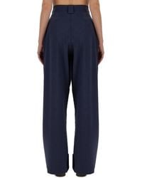 Alysi - Canvas Pants Polyester Trousers - Lyst