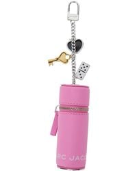 Marc Jacobs - 'The Lipstick Case Charm' Keychain With Pendants And Logoed Lipstick Holder - Lyst