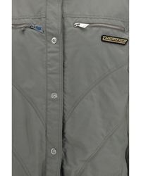 The Attico - High-Neck Bomber With Zips - Lyst